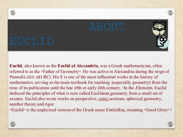 the most influential work of euclid the mathematician the most influential work of euclid the mathematician